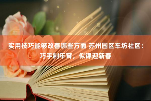 实用技巧能够改善哪些方面 苏州园区车坊社区：巧手制年宵，似锦迎新春