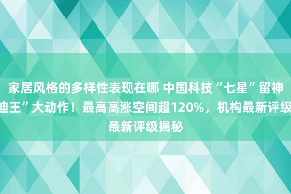 家居风格的多样性表现在哪 中国科技“七星”留神，“迪王”大动作！最高高涨空间超120%，机构最新评级揭秘